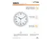 De Alba HORNEW wandklok met stille werking 30cm. wit
