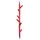 Wandkapstok Linair Rood, Verchroomd