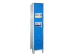 Vakken-/sorteerkast 1850x400x500 1x10 Vakken Ral7035 Front Ral5012
