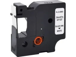 DYMO S0720830 45803 D1 tape 19mmx7m zwart op wit