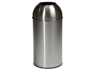 RVS afvalbakken,40l,HxØ 740x350mm,1opening(en),romp geborsteld - 1
