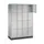 lockerkast,HxBxD 1950x1220x500mm,4x4vakken,cil.-slot,sokkel