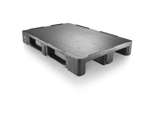hygiënepallet,HxLxB 160x1200x800mm,geregenereerd kunststof,zwart