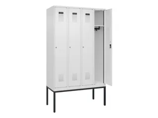 locker,HxBxD 2120x1200x500mm,4vak,vak B 300mm,cil.-slot,voetonderstel - 1