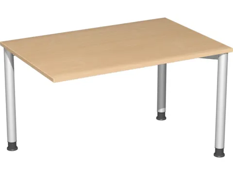 koppelelement voor bureau,HxBxD 680-800x1200x800mm,blad beuken,hoekig