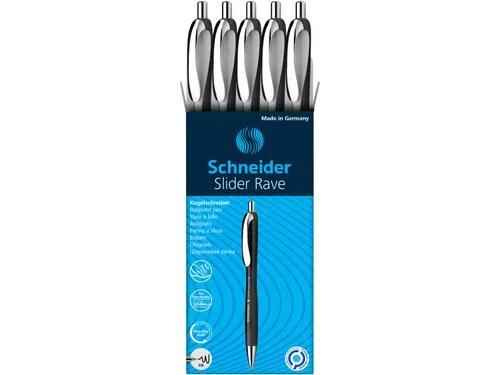 Balpen Slider Rave XB wit/zwart