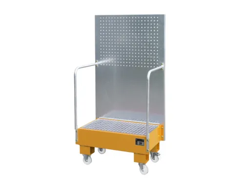 verrijdbare opvangbak,v. 2x60l vat,opvangvol. 60l,HxBxD 1685x890x570mm