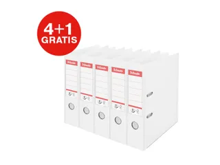 Ordner Esselte No.1 72mm PP 30% gerecycled folie Multipack wit 5 stuks - 1