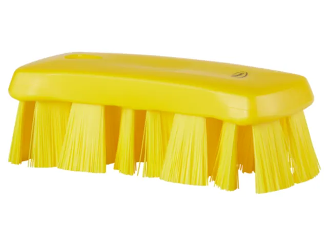 Vikan 3891-6 UST Kleine Werkborstel Harde vezel 176mm Geel