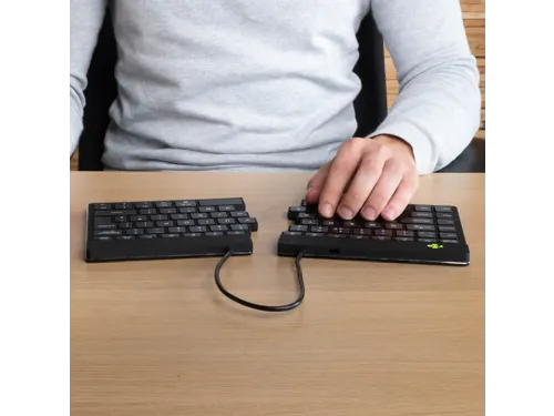 Split Break V2 ergonomisch toetsenbord Qwerty UK Zwart draadloos
