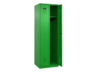 locker,HxBxD 1850x600x500mm,2vak,vak B 300mm,cil.-slot,staand op vloer - 2