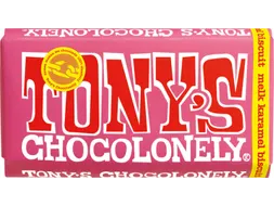 Chocolade Tony's Chocolonely Melk karamel biscuit 180gr
