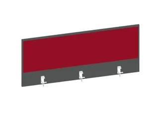baliepaneel bureau aanbouw achter MS-donkergrijs BN4011-rood 1200mm - 1