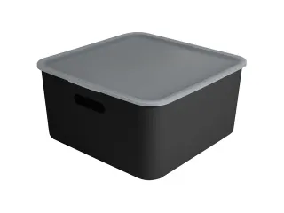 Sigma Home cube box 12,5L zwart - 31,3x31,3x15,7cm - 4