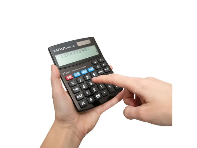 Bureaurekenmachine MTL 700 Solar Batterij 2-regelig 12 cijfers zwart