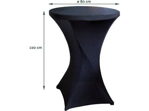 Statafelrok Zwart Diameter 80 Cm