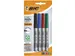 Viltstift Bic ecolutions rond fijn assorti blister à 4 kleuren