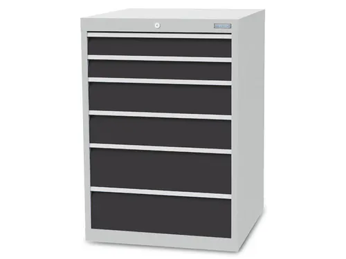 ladekast,HxBxD 1019x705x736mm,6lade(n),cilinderslot,romp RAL7035