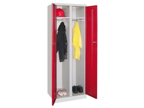 kleding-/wasgoedkast,HxBxD 1800x600x500mm,RAL7035,front RAL7016