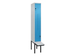 Z-garderobekast,HxBxD 2120x300x815mm,2vak,vak B 300mm,draaigrendel - 1