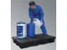 bac de rétention PE,p. bidons,vol. rétention 100l,HxlxP 175x1200x800