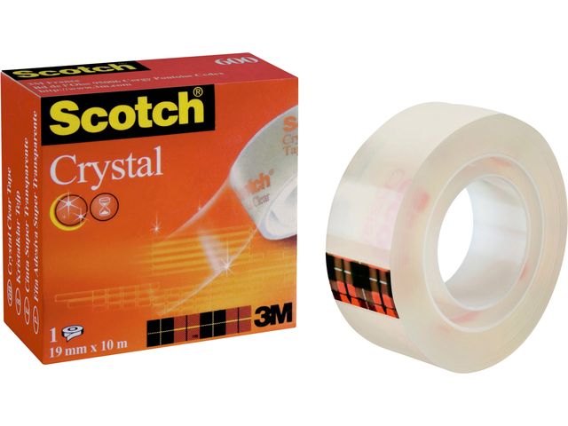 Plakband Scotch 600 19Mmx10M Crystal Clear