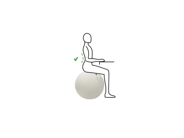 Ergoball ergonomische zitbal wit Ø 65 cm.