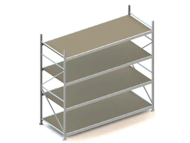 Breedvakstelling Basisveld Hxbxd 2500x2707x1050mm 4 Houten Legborden