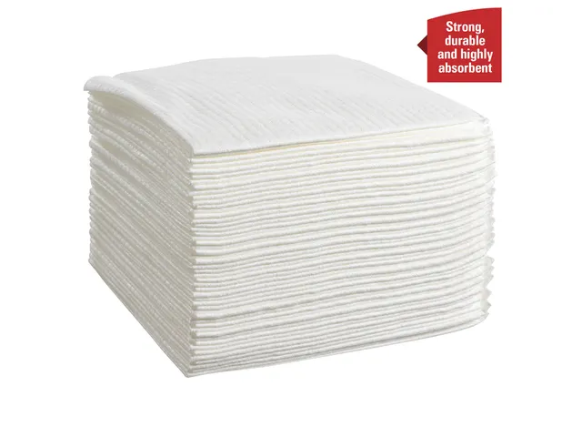 Poetsdoek WypAll X80 PowerClean 305x317mm 4x50vel wit 8388