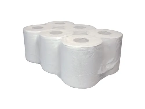 Centerfeedrol 2-laags Gerecycled Wit 130m Poetspapier