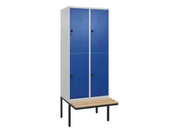 Dubbeldekse dekenkist,HxBxD 2120x800x815mm,2x2vak.,vak B 400mm