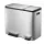 Ecocasa Recycler Pedaalemmer 30+15 Liter mat RVS
