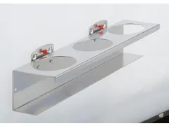 Spuitbushouder Geperforeerde Platen 3-Voudig 300x70mm Aluminium