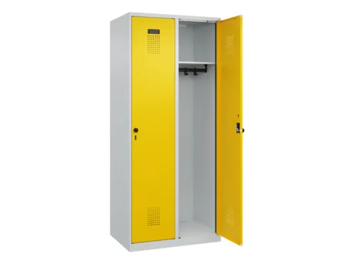 locker,HxBxD 1850x800x500mm,2vak,vak B 400mm,draaigrendel