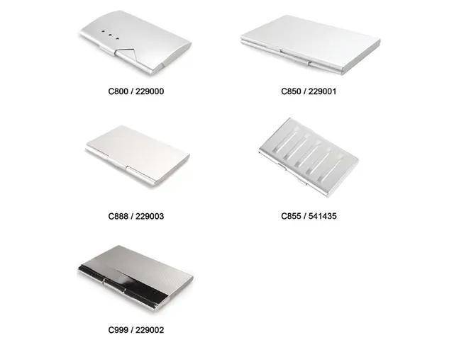 Porte-cartes de visite duo aluminium