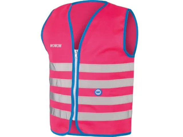 Fun Jacket Reflecterend Fluohesje Kind Roze Medium