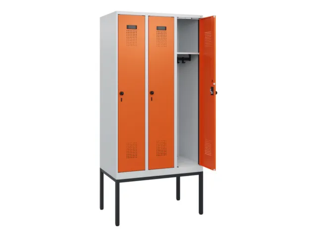schoollocker,HxBxD 1950x900x500mm,3vak,vak B 300mm,draaigrendel