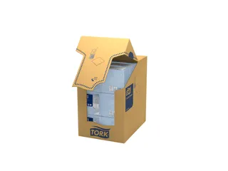 Tork 477837 Cocktailservet Advanced Lichtblauw 24x24cm - 3