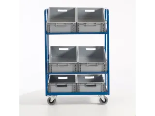 Bijzetwagen Euronorm Bakken 825x610mm Met 6 Eurobakken 200kg - 1
