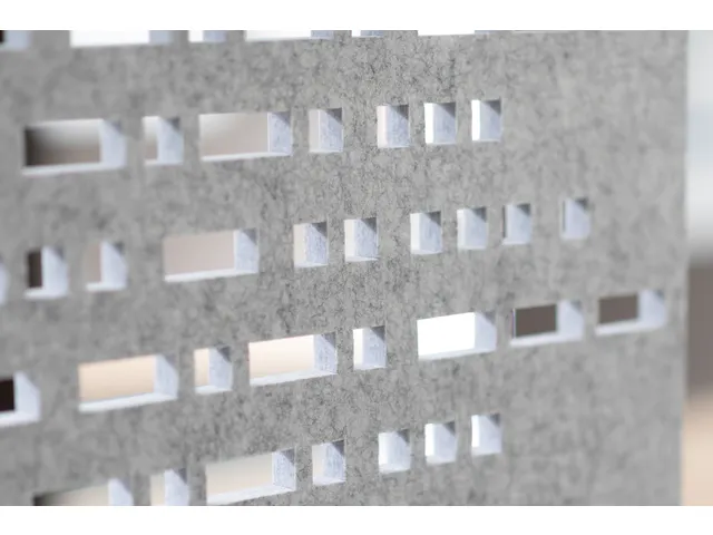 Ecran de séparation acoustique Suspendu PET-Feutre 200x120 Gris clair