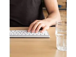 Compact Break ergonomisch toetsenbord Azerty FR Wit Draadloos