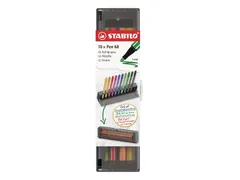 Feutre STABILO PEN 68 Medium Clickset 10 couleurs