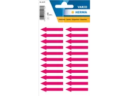 Etiket Herma 4143 38x7mm Pijlen Fluor Rood 88 stuks