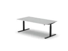 Elektrisch ihv bureau,HxBxD 650-1310x2000x1000mm,blad wit