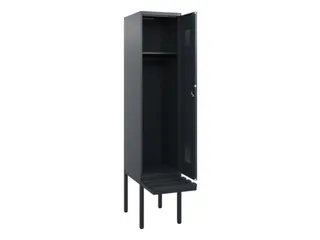 locker met bank,HxBxD 1950x400x815mm,1vak,vak B 400mm,cilinderslot - 1