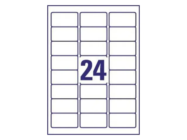 Etiket Avery J8159-40 63.5x33.9mm Inkjet Wit 960 stuks