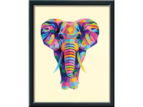 Schilderen op nummer Ravensburger Bonte olifant