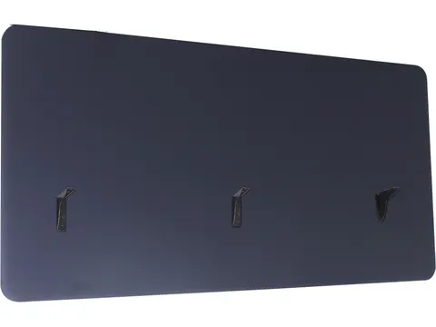 Opzetwand tbv zit-sta werkplek 160x80cm Zwart