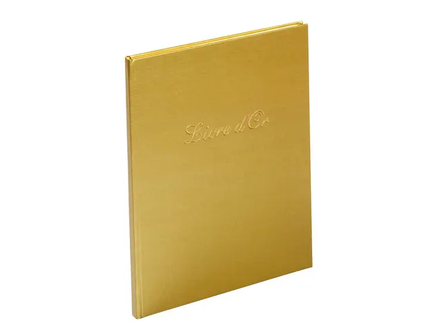 Livre d'or Balacron avec titre 100 pages blanches - 27x22 cm vertical