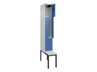 Z-garderobekast,HxBxD 2120x300x815mm,2vak,vak B 300mm,cil.-slot - 2